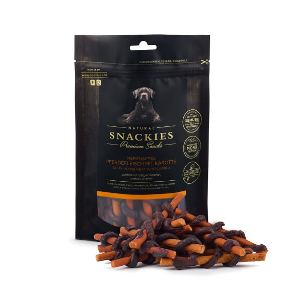 Prime horse stripes with carrot 170g