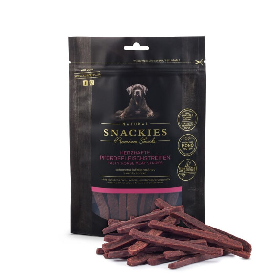 Herzhafte Pferdefleischstreifen 170g